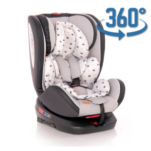 Автокресло 0-36 kg Lorelli NEBULA Isofix Grey Crowns