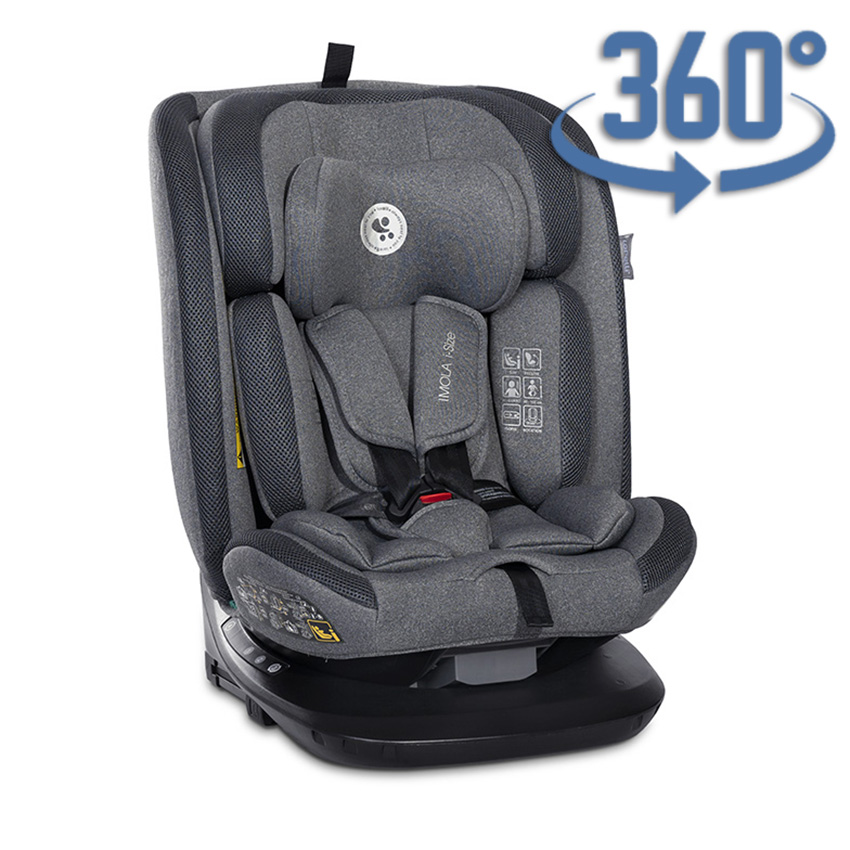10072012506_2_40e34fe9 Автокресло 40-150 см Lorelli IMOLA ISOFIX i-SIZE Grey — изображение 1