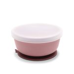 Силиконовая миска с крышкой Lorelli Deep Pink
