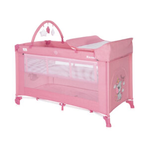 Кровать-манеж Lorelli NOEMI 2 Plus Rose Velvet Unicorn