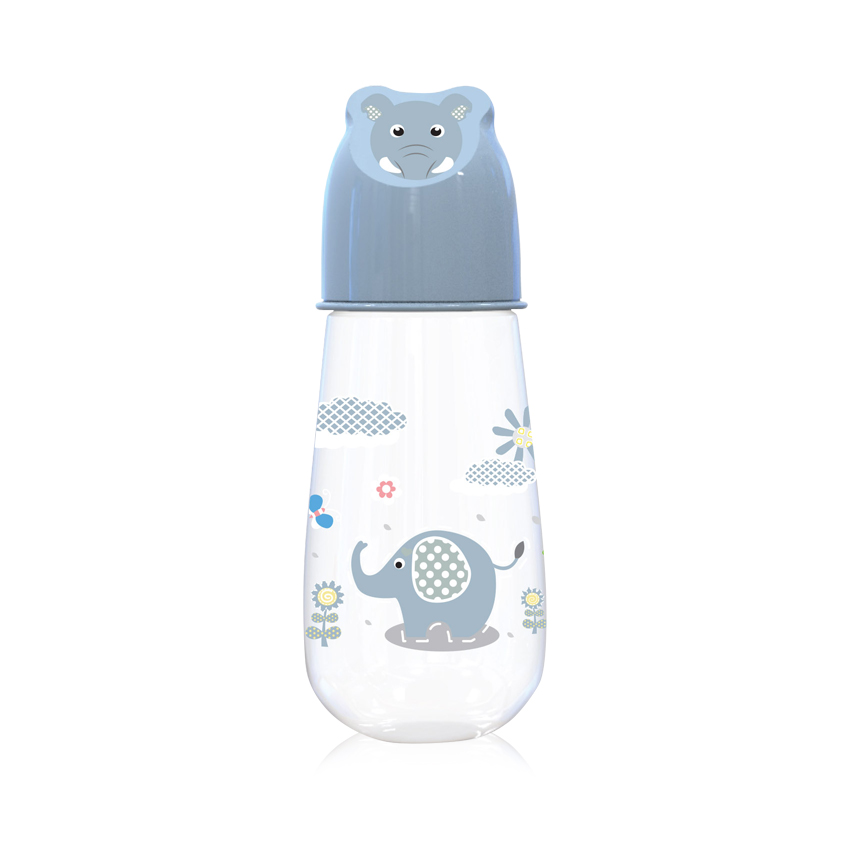 16014_2 Бутылочка для кормления 125 ml Lorelli ANIMALS Moonlight Blue — изображение 1