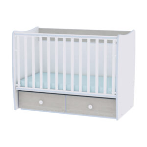 Кроватка детская Lorelli MATRIX White/Blue Elm