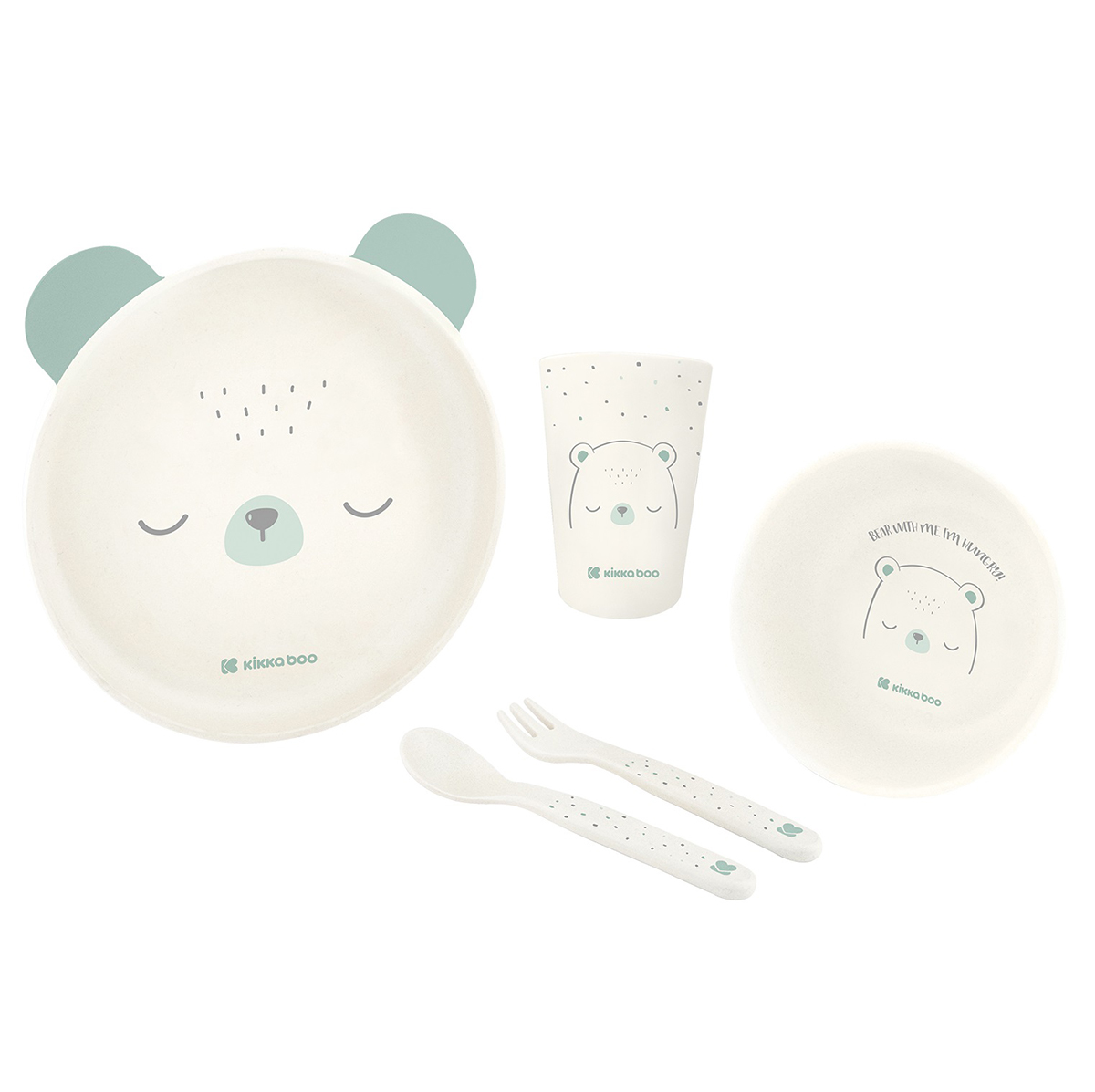 16937_2 Набор посуды, 5 ед. Bear with me Mint — изображение 1