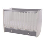 Кроватка детская Lorelli DREAM New White/Stone Grey