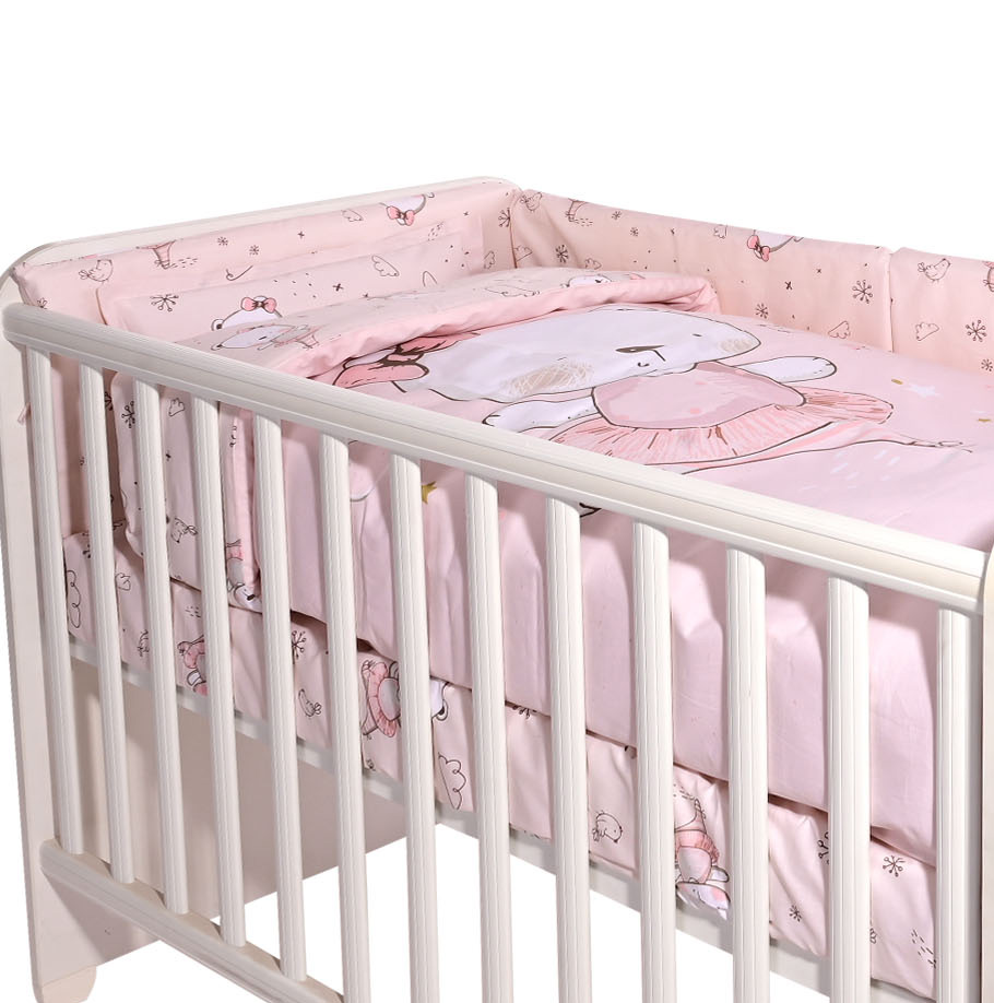 20801155101_11_4e8537d0 Набор постельного белья 7 эл., Lorelli SMILE Pink Ballerina Bear — изображение 1