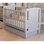 Кроватка деревянная CLOUD Grey