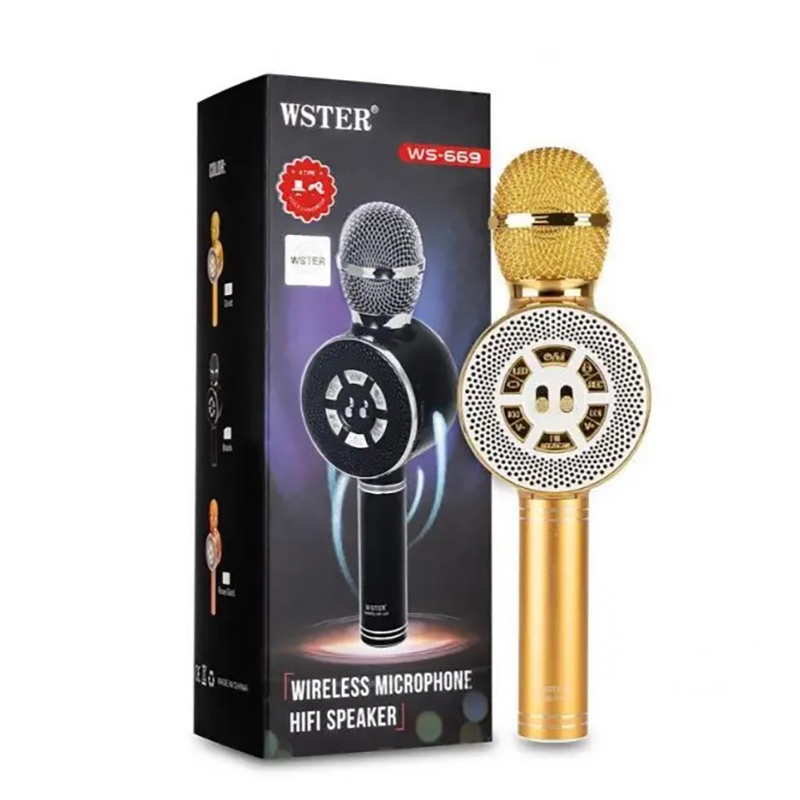 773824-5 Микрофон-колонка Karaoke bluetooth Optima Wster MK-4, в ассортим. — изображение 1