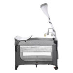 Кровать-манеж 2 уровня Glamvers ELOY Dark Grey