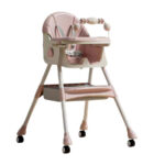 Стульчик для кормления 2в1 Kidilo INDI Pink