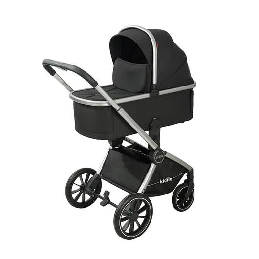 kd_stroller_d802_black Коляска 3в1 Kidilo SINDY Black — изображение 1