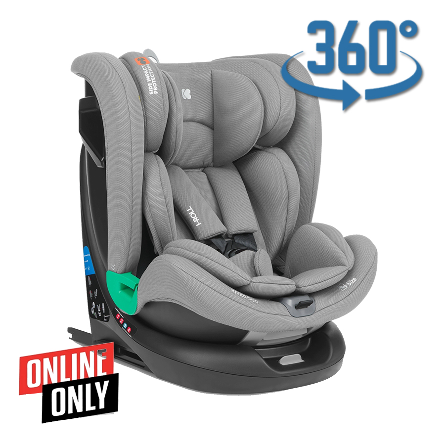 kkb_iroll_lightgrey_only_c97bae89 Автокресло 40-150 см Kikkaboo i-ROLL i-SIZE ISOFIX Light Grey — изображение 1