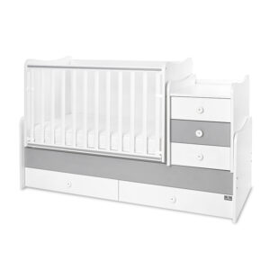 Кроватка детская Lorelli MAXI PLUS NEW White Stone Grey