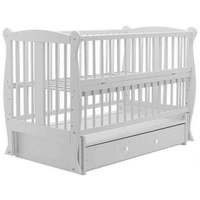 patuk_sofia_alb Кроватка деревянная Glamvers SOFIA New White — изображение 1
