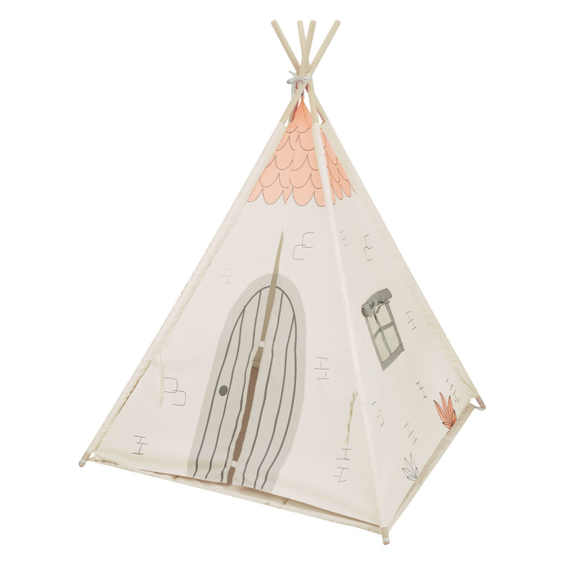 teepee_beige_1-800x800-1 Детская палатка-вигвам Kikkaboo Beige House — изображение 1