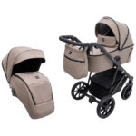 Bair Vega Eco детская коляска 2 в 1, многофункциональная коляска для новорожденных • Капучино (VE-04)